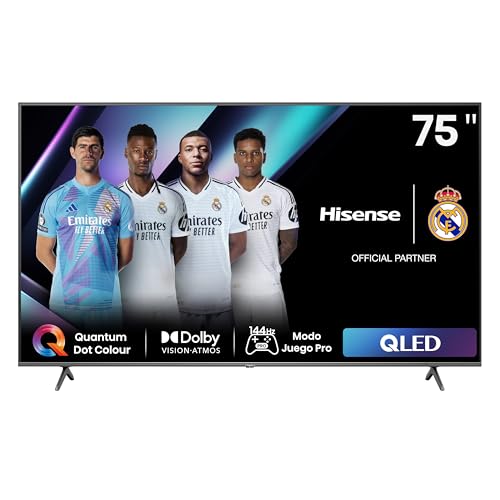 Imagen principal de Hisense 75E7NQ Pro - QLED Gaming TV, 75 Pulgadas Televisor, VRR 144Hz 