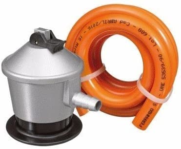 Imagen principal de KIT RECAMBIO HOMOLOGADO BUTANO (REGULADOR + MANGUERA 1,5M + 2 BRIDAS)