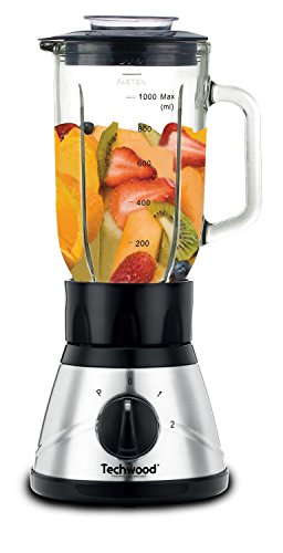 Imagen principal de Techwood TBLI-410, Batidora de vaso de acero inoxidable y cristal