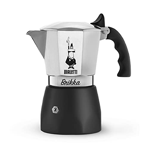 Imagen principal de Bialetti Brikka Elite, Plata - Cafetera italiana, 2 tazas