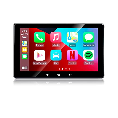 Imagen principal de Inalámbrico Radio Coche con Apple Carplay y Android Auto, 7 Pulgadas 
