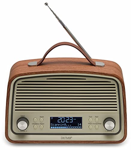 Imagen principal de Denver DAB-38 DWOOD Radio Digital, Polipropileno, Darkwood, 25x11x16