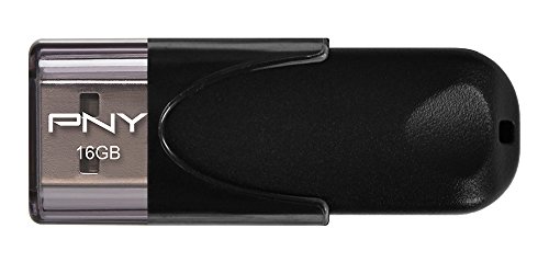 Imagen principal de PNY FD16GATT4-EF - Memoria USB 2.0 de 16 GB (25 MB/s), Color Negro