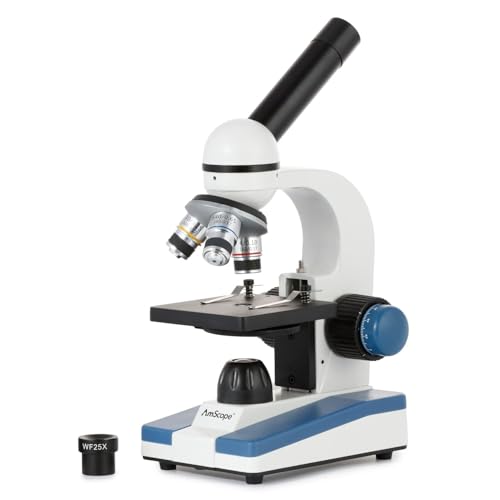 Imagen principal de AmScope - 40X-1000X 360-Degree Rotating Monocular Head Compound Micros