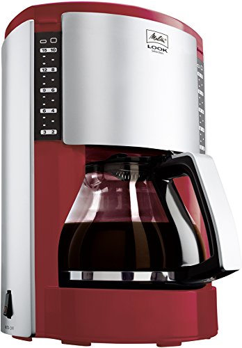 Imagen principal de Melitta M 651-0503 Look - Cafetera de goteo, color rojo y plateado