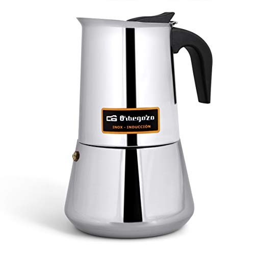Imagen principal de Orbegozo KFI 450 - Cafetera de acero inoxidable, 4 tazas