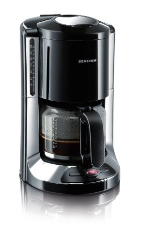 Imagen principal de Severin 0010 - Cafetera de Goteo Jarra de Cristal 1000 W Negro y Cromo