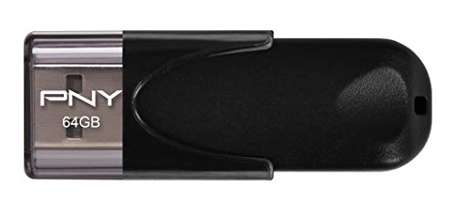 Imagen principal de PNY FD64GATT4-EF - Memoria USB 2.0 de 64 GB, Color Negro