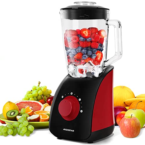 Imagen principal de Aigostar Pomegranate Batidora de Vaso 750W,Jarra de Cristal Termoresis