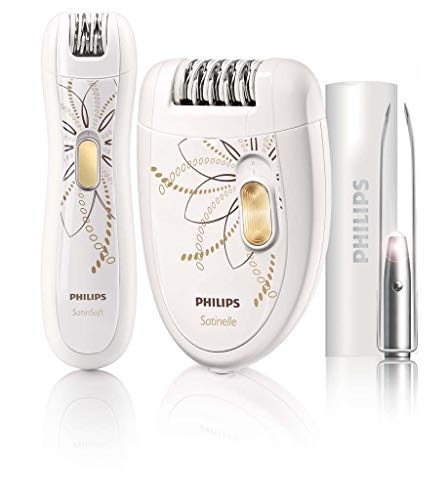 Imagen principal de Philips HP6540/00 - Pack Depiladora para Mujer Inalámbrica, Recortado
