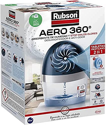 Imagen principal de Rubson AERO 360º Deshumidificador recargable sin cable, absorbe humed