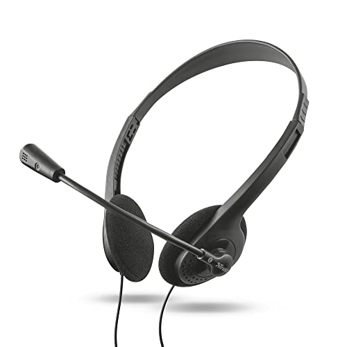 Imagen principal de Trust Primo - Auriculares estéreo con micrófono Flexible, Color Negr