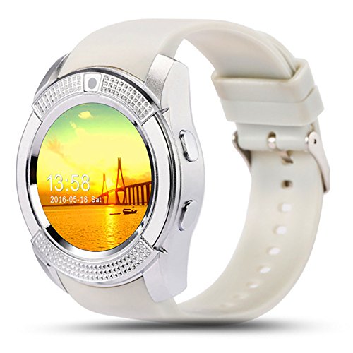 Imagen principal de ZOMTOP V8 Deporte Bluetooth Ronda de la muñeca Smart Watch cámara SI