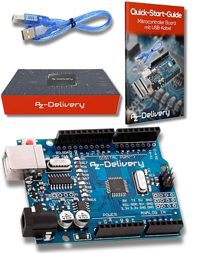 Imagen principal de AZDelivery Microcontrolador ATmega328P Tarjeta Placa de Desarrollo con