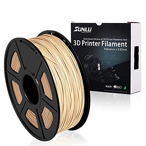 Imagen principal de SUNLU Wood Filament ? 1,75 mm 3D Printer Filamento, 1 kg Spool (2,2 lb