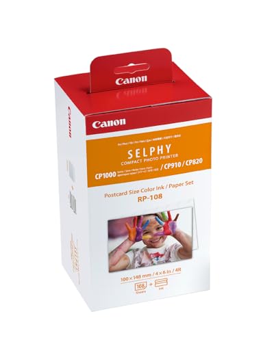 Imagen principal de Canon RP-108 - Papel fotográfico y cartucho de tinta original para Se