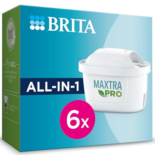Imagen principal de BRITA Maxtra+ Filtros de Agua, Acrílico, Blanco, 12x24x12 cm, 6 Unida