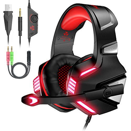 Imagen principal de VersionTECH. Auriculares Gaming con Micrófono Aislante,Sonido Envolve