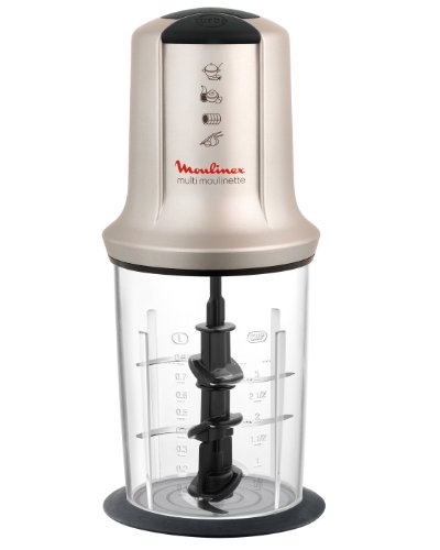 Imagen principal de Moulinex AT718A - electric food choppers (0.8L, Crema, Transparente, 5