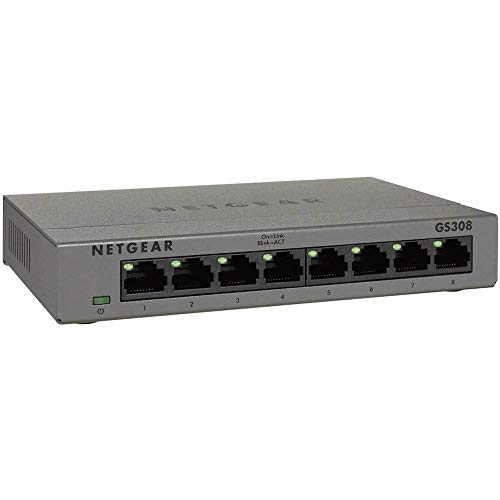 Imagen principal de Netgear Interruptor/Conmutador GS308-100PES, gris