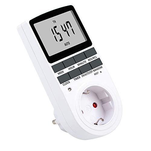 Imagen principal de NICREW Temporizador Digital Programable con Pantalla LCD 12/24 Horas 7
