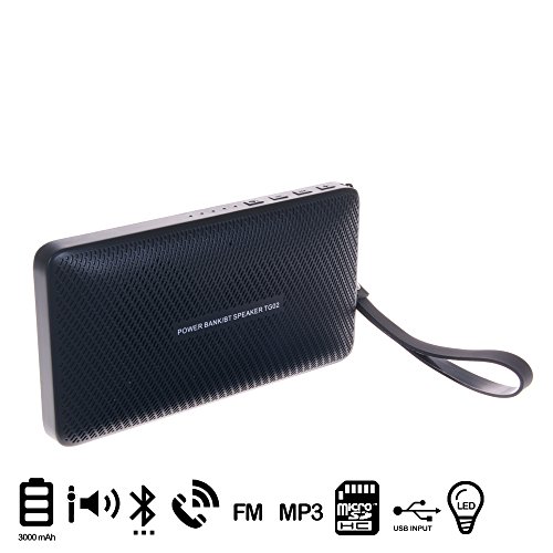 Imagen principal de Silica DMM282-2 en 1 : Altavoz 2x3w con Power Bank 3000 mah, Color Neg