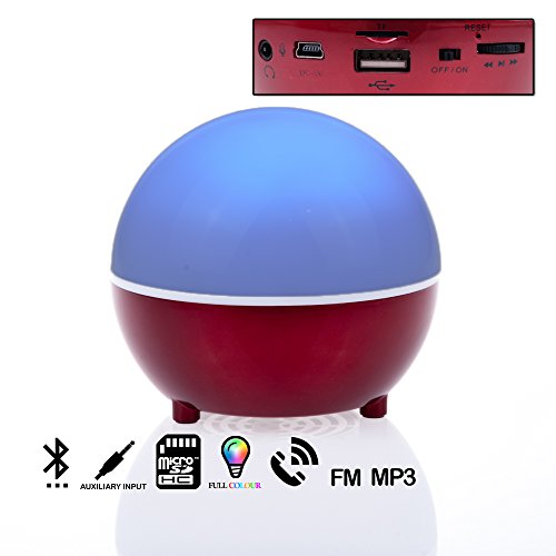Imagen principal de Silica DMK127 - Altavoz Bluetooth Bola con Luces, Manos Libres y Radio