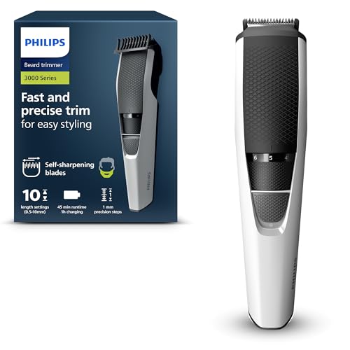 Imagen principal de Philips Beardtrimmer Serie 3000, Barbero Recortadora de Barba con Tecn