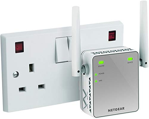 Imagen principal de Netgear EX2700-100UKS - Extensor de red WiFi N300 (puerto Ethernet, an