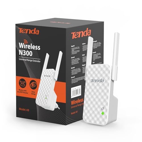 Imagen principal de Tenda A9 N300 Repetidor de red Wifi Extensor Amplificador de Cobertura