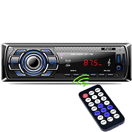 Imagen principal de Aigoss Autoradio Bluetooth, Control Remoto Manos Libres FM Estéreo de