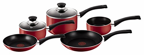 Imagen principal de Tefal A161S545 Conjunto de cazuelas y sartenes Rojo