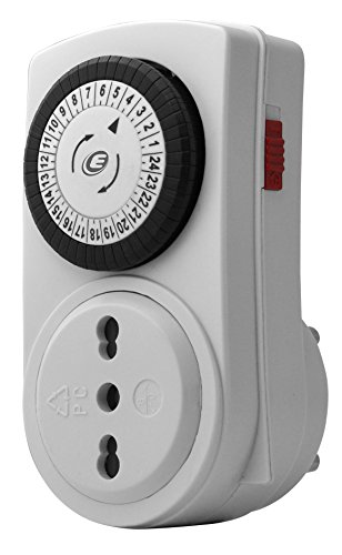 Imagen principal de Electraline 58104 - Mini Programador Temporizador, 16A, Negro/Blanco