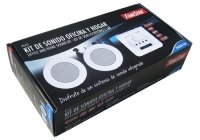 Imagen principal de Conjunto DE Amplificador Y Altavoces DE Techo FONESTAR KS-01 2x10W MAX