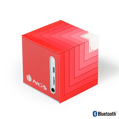 Imagen principal de NGS Roller Cube 5 W Rojo - Altavoces portátiles (5 W, Inalámbrico y 