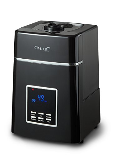 Imagen principal de Clean Air Optima Humidificador con ionizador CA-604 negro, para habita