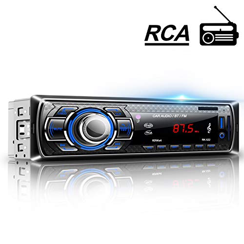 Imagen principal de LESHP Autoradio Bluetooth 1 DIN Car Audio Estéreo Manos Libres Radio 