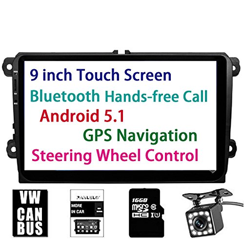 Imagen principal de Pantalla táctil para coche Panlelo PA-VW90, 9 pulgadas, Android 5.1, 