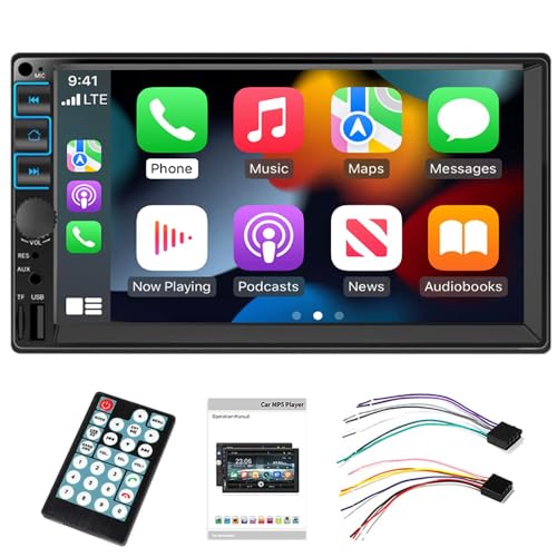 Imagen principal de PolarLander Autoradio Bluetooth, Manos Libres Radio Estéreo de Coche,