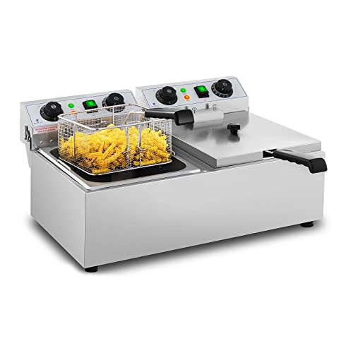 Imagen principal de Royal Catering Freidora Eléctrica Doble Para Hostelería 2 x 10 Litro
