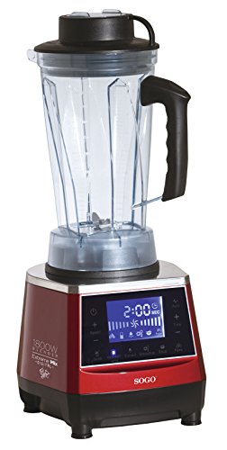 Imagen principal de SOGO Batidora Digital de Uso Profesional y Alta Potencia (1.800W), Jar