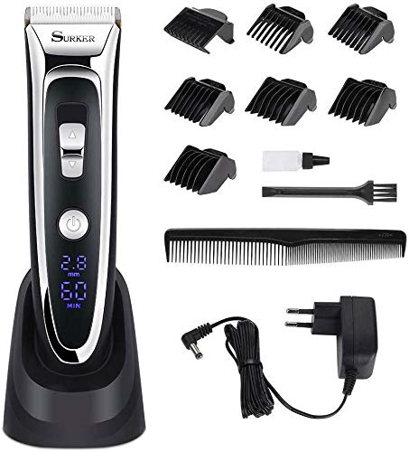 Imagen principal de Surker Grooming - Cortapelos profesional eléctrico y ajustable, con h