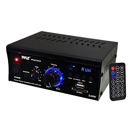 Imagen principal de Pyle PCAU25A Hogar Alámbrico Negro - Amplificador de Audio (40 W, RCA
