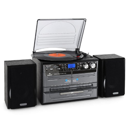 Imagen principal de Auna TC-386WE - Lector de CD para equipo de audio, negro
